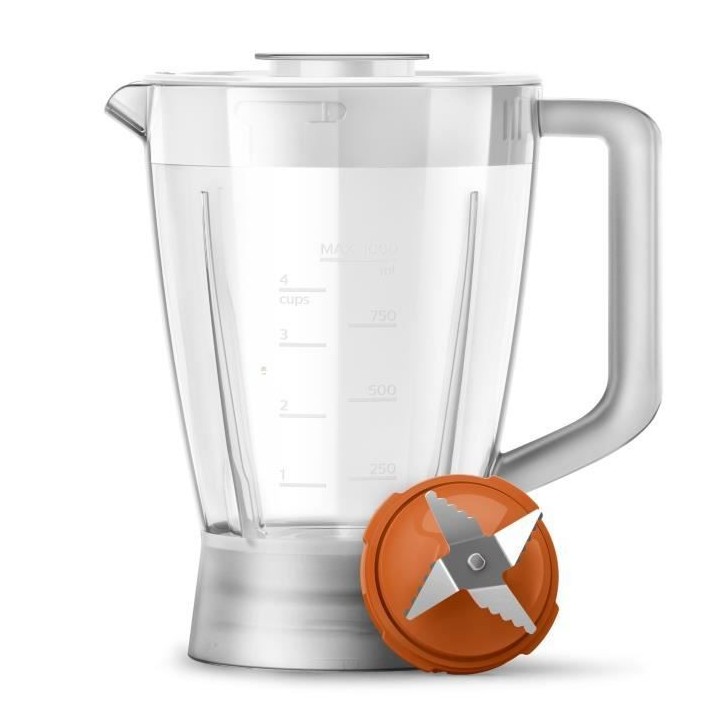 PHILIPS Robot Multifonctions Daily HR7320/00, 700 W, 19 fonctions, 2 v