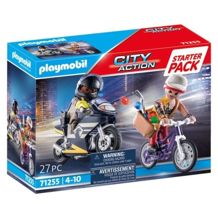 PLAYMOBIL - 71255 - City Action - Starter Pack Agent et voleur