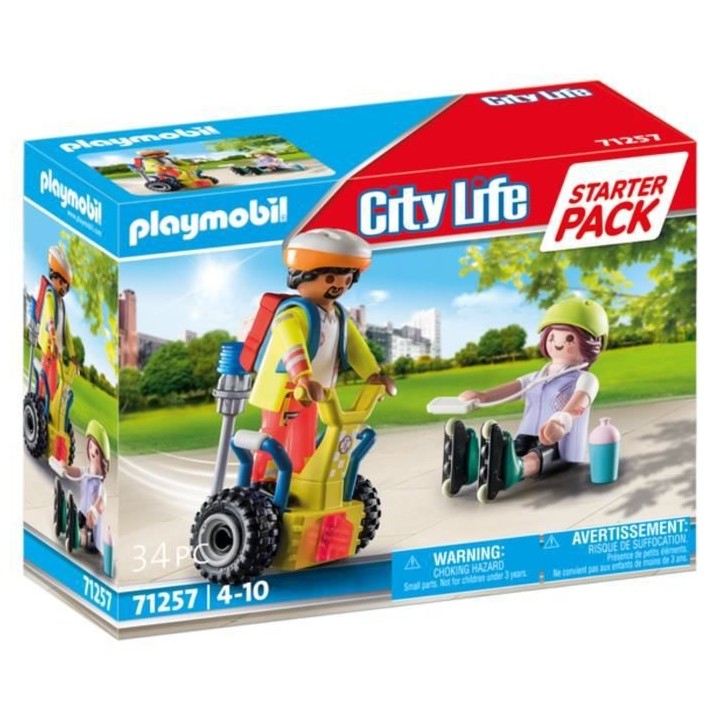 PLAYMOBIL - 71257 - City Action Les Secouristes - Starter Pack - Secou
