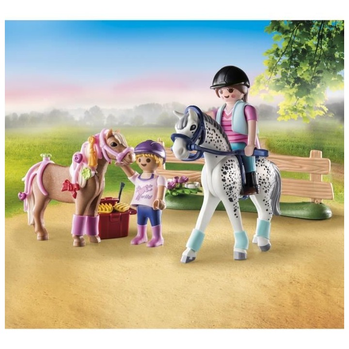 PLAYMOBIL - 71259 - Country - Starter Pack - Cavaliers et chevaux
