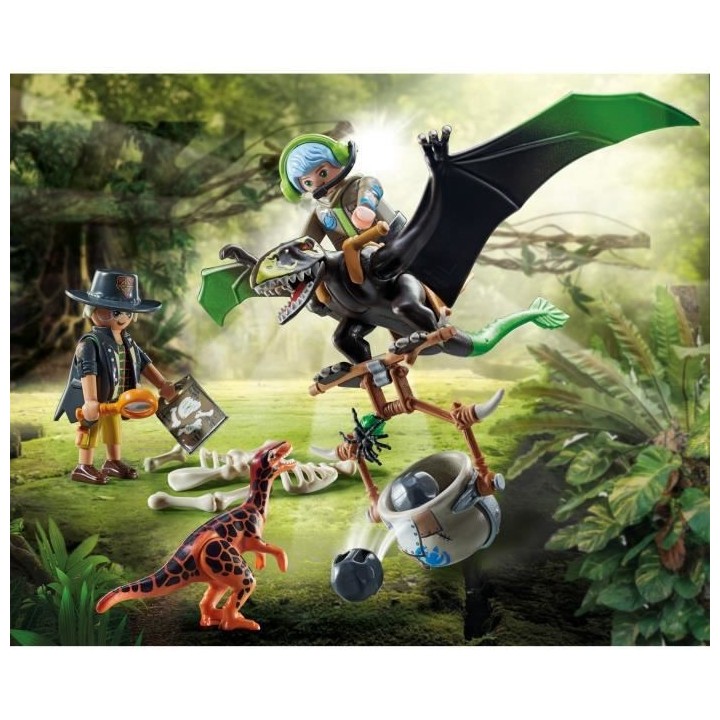 PLAYMOBIL - 71263 - Dino Rise - Dimorphodon et rangers