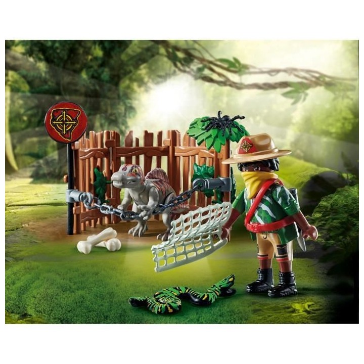 PLAYMOBIL - 71265 - Dino Rise - Bébé spinosaure et combattant