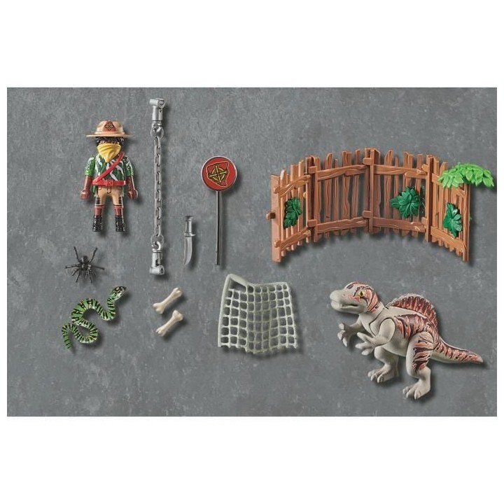 PLAYMOBIL - 71265 - Dino Rise - Bébé spinosaure et combattant