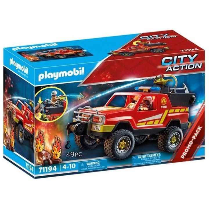 PLAYMOBIL - 71194 - City Action - Pick-up et pompier