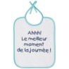 BABYCALIN Lot de 7 bavoirs Naissance Message impression - 20 x 25 cm