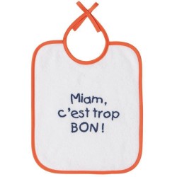 BABYCALIN Lot de 7 bavoirs Naissance Message impression - 20 x 25 cm