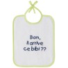 BABYCALIN Lot de 7 bavoirs Naissance Message impression - 20 x 25 cm