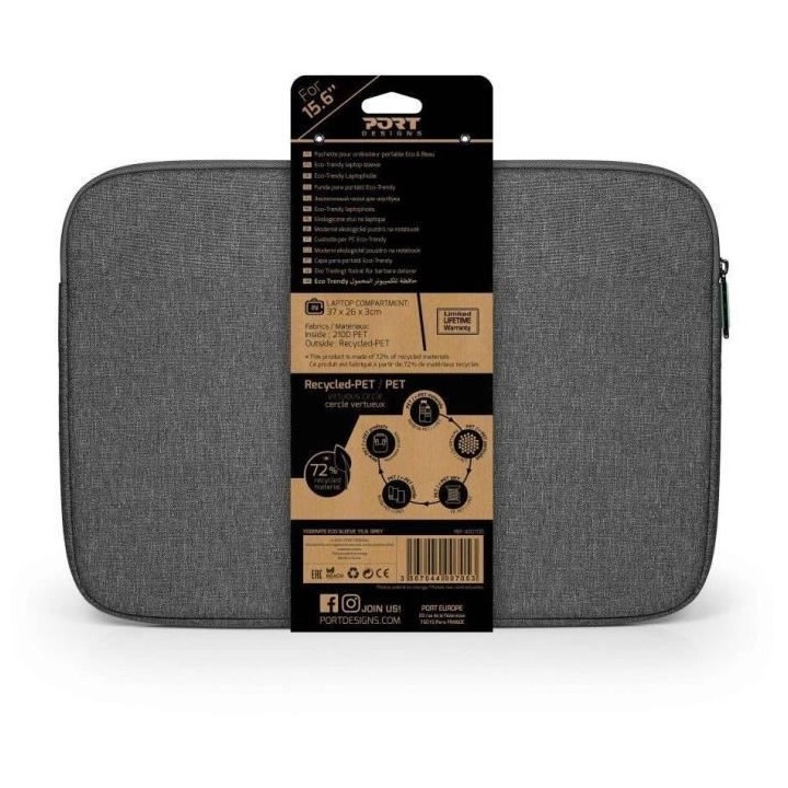 Housse pour ordinateur portable 13/14 - PORT DESIGNS YOSEMITE ECO - Gr
