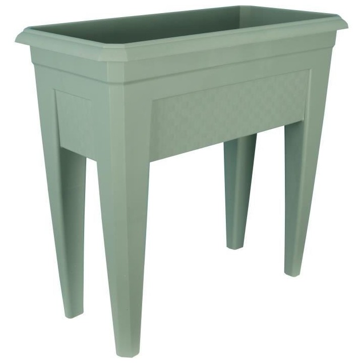 Bac a fleurs IZIGARDEN 60 cm - 50% recyclé - Vert argile