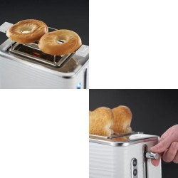 Russell Hobbs 24370-56 Toaster Grille Pain XL Inspire, Contrôle Brunissage, Décongéle, Réchauffe, Chauffe Viennoiserie - Bla