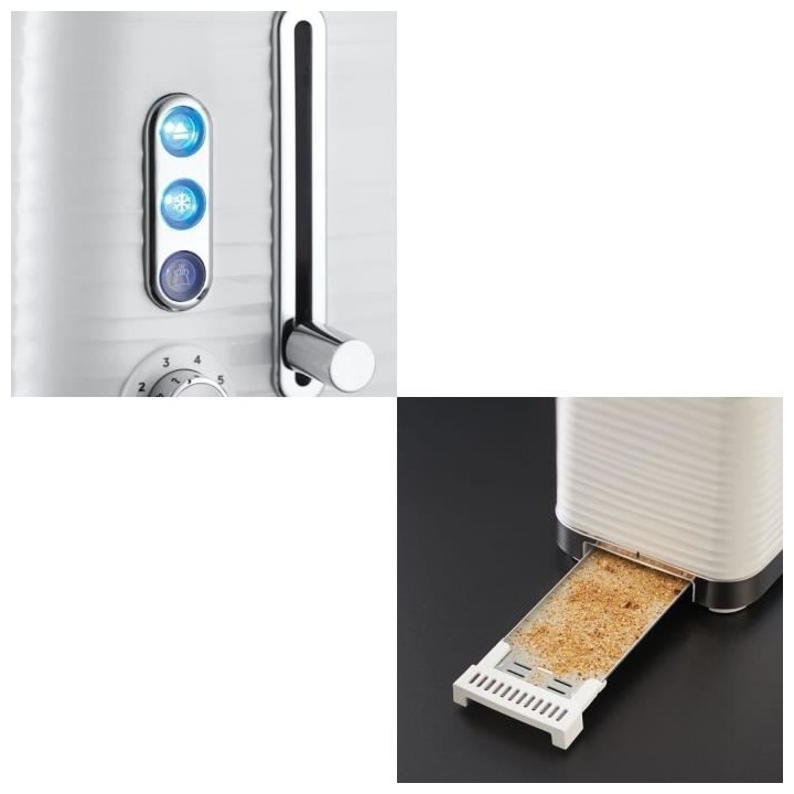 Russell Hobbs 24370-56 Toaster Grille Pain XL Inspire, Contrôle Bruni