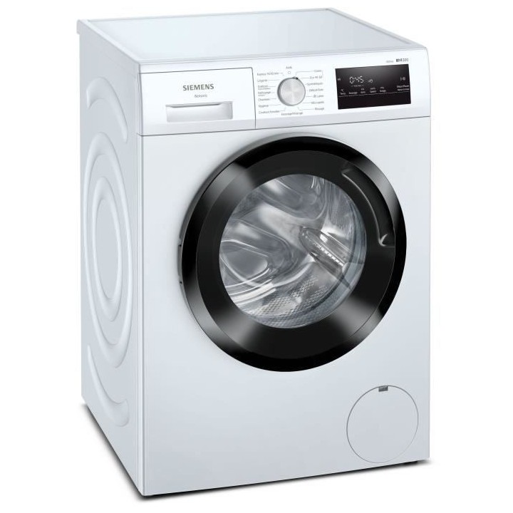 Lave-linge hublot SIEMENS WM12N117FR iQ300 - 7 kg - 1.200 trs/min - In
