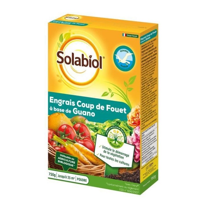 SOLABIOL SOGUA750N SOGUA750N-Engrais Coup De Fouet a Base de Guano-Sti