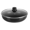 SITRAM Sauteuse 28cm tous feux dont induction noir + pince