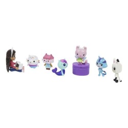 Gabby et la Maison Magique - Coffret de figurines Deluxe - Figurine Gabby + 6 Figurines De Chat + 1 Accessoire Surprise