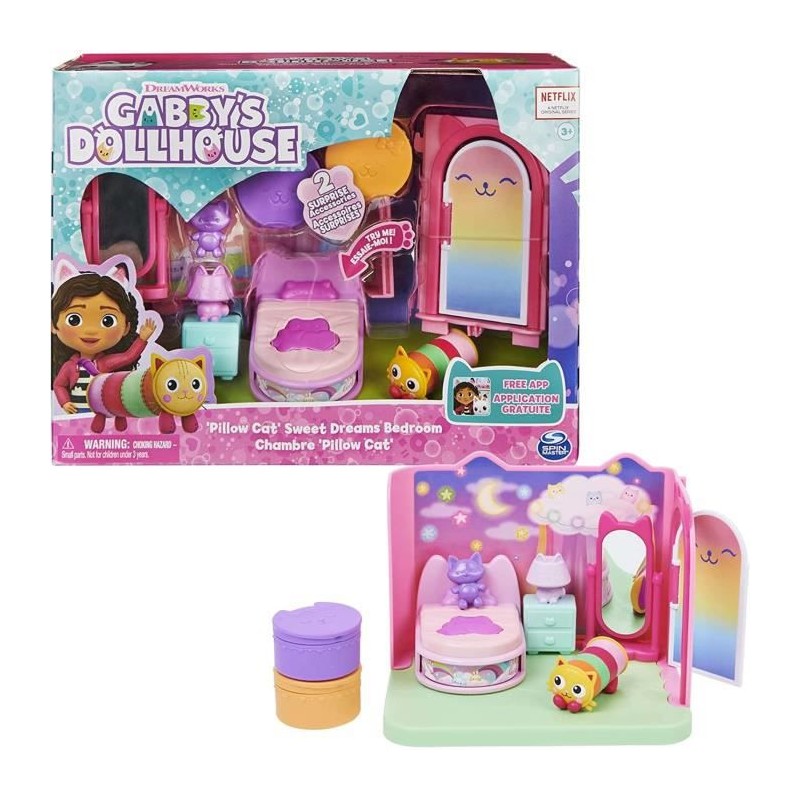 Gabby et la Maison magique - Playset Deluxe la Chambre de Polochat - 1 figurine + accessoires