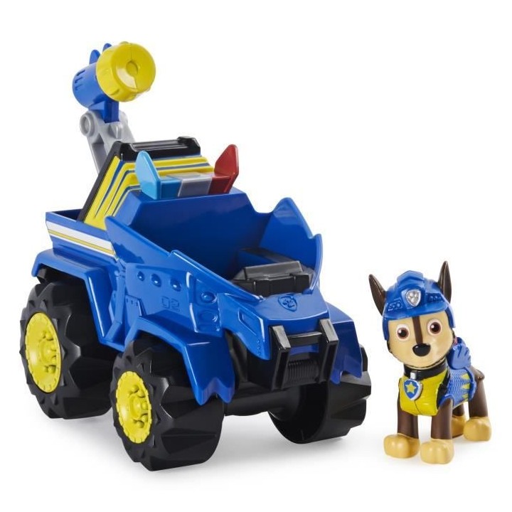 PAT PATROUILLE - VEHICULE + FIGURINE DELUXE CHASE DINO RESCUE Paw Patr