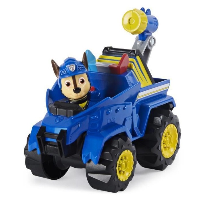 PAT PATROUILLE - VEHICULE + FIGURINE DELUXE CHASE DINO RESCUE Paw Patr