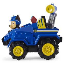 PAT PATROUILLE - VEHICULE + FIGURINE DELUXE CHASE DINO RESCUE Paw Patrol - 6059512 - Voiture a remonter Jeu Jouet Enfant 3 ans