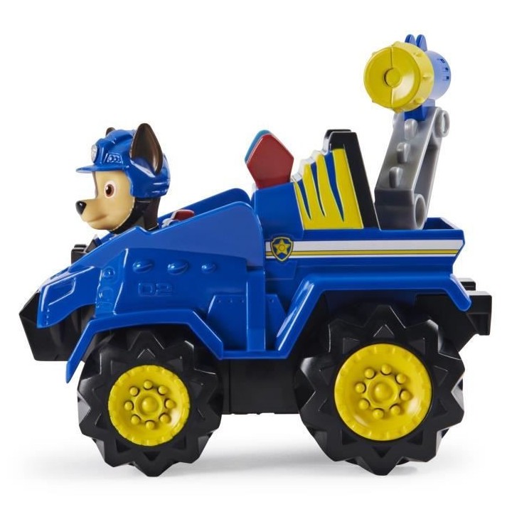 PAT PATROUILLE - VEHICULE + FIGURINE DELUXE CHASE DINO RESCUE Paw Patr