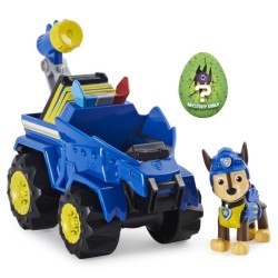 PAT PATROUILLE - VEHICULE + FIGURINE DELUXE CHASE DINO RESCUE Paw Patrol - 6059512 - Voiture a remonter Jeu Jouet Enfant 3 ans