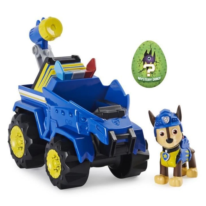 PAT PATROUILLE - VEHICULE + FIGURINE DELUXE CHASE DINO RESCUE Paw Patr