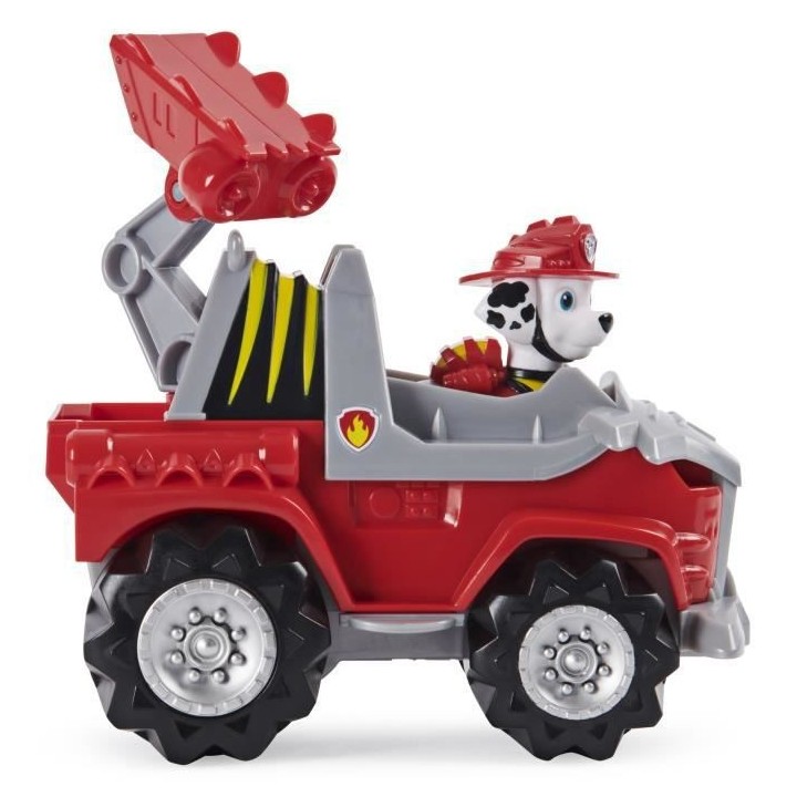 PAT PATROUILLE - VEHICULE + FIGURINE DELUXE MARCUS DINO RESCUE Paw Pat