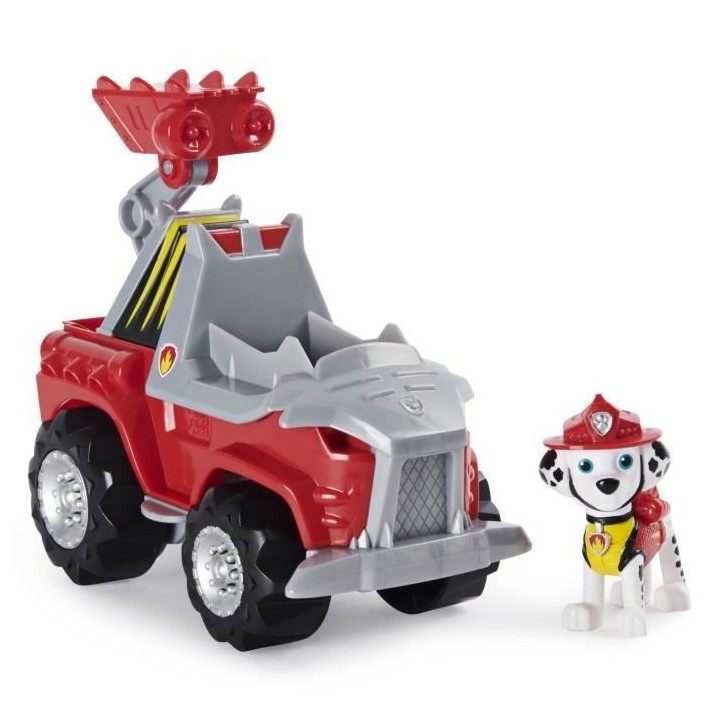 PAT PATROUILLE - VEHICULE + FIGURINE DELUXE MARCUS DINO RESCUE Paw Pat
