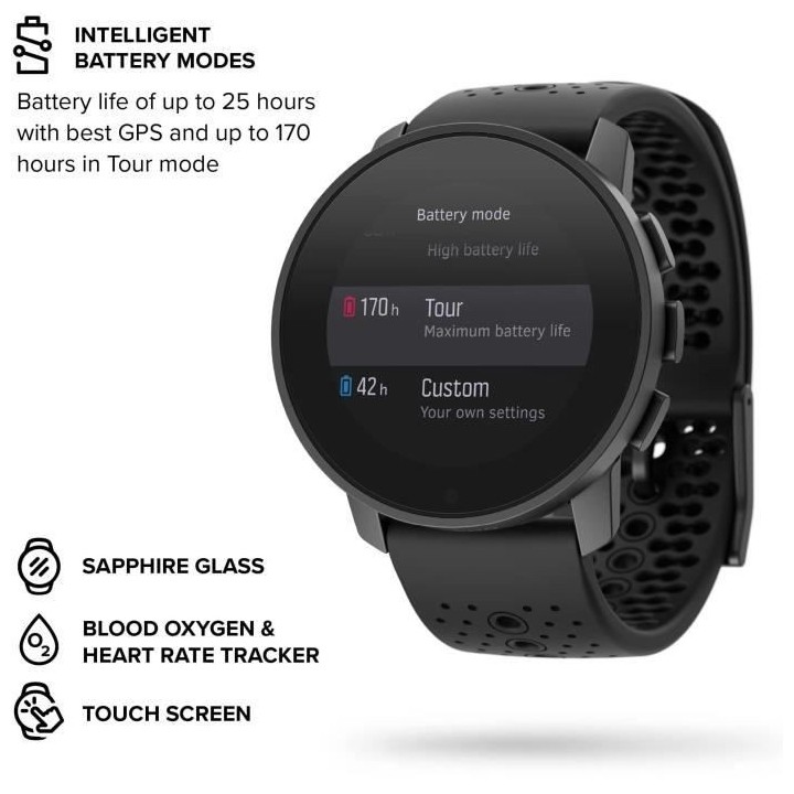 Montre connectée sport SUUNTO 9 Peak All Black