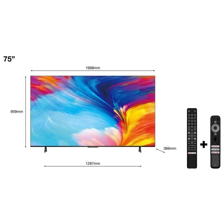 TCL LED 75P635 - 189 cm (75) - 4K HDR - Google TV