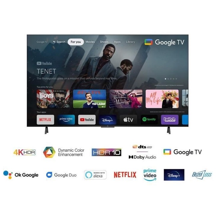 TCL LED 75P635 - 189 cm (75) - 4K HDR - Google TV