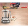 TEFAL BJ551B10 Tastea Machine a thé en verre 1,5 L, 8 réglages, Panier a thé amovible acier inoxydable, Maintien au chaud, Ba