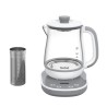 TEFAL BJ551B10 Tastea Machine a thé en verre 1,5 L, 8 réglages, Panier a thé amovible acier inoxydable, Maintien au chaud, Ba