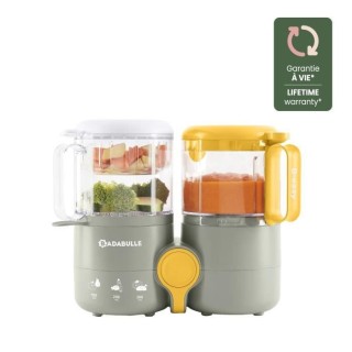 BADABULLE Robot culinaire 4 en 1 B.Easy - Cuit vapeur, Mixe, Réchauff