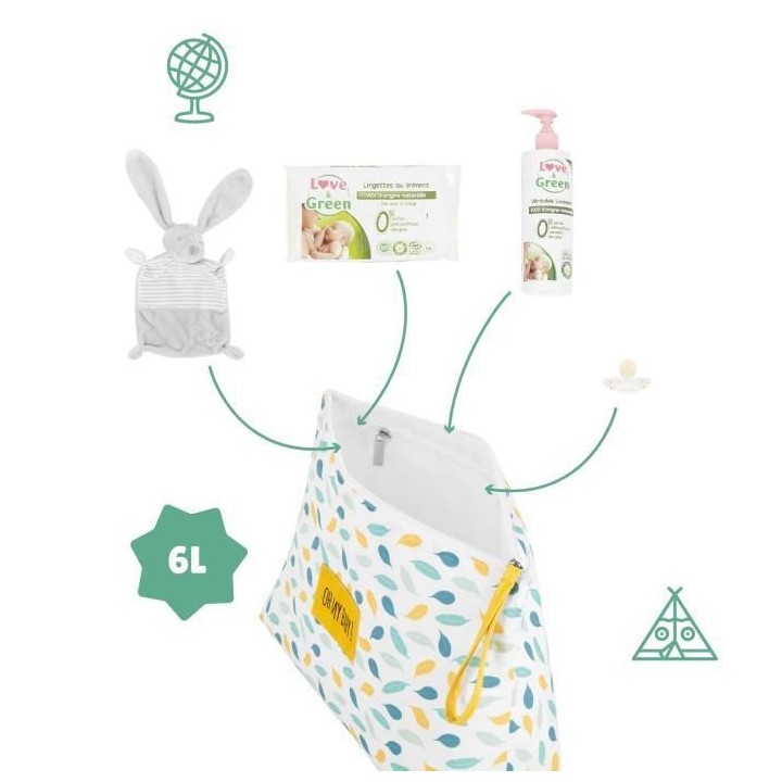 Badabulle Pochettes a langer Pockets & Go, matelas a langer inclus, 1