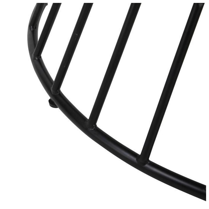 Table a manger - Placage marbre Noir - L 120 x P 120 x H 75 cm- MODA