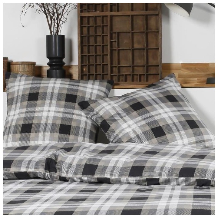 Parure de lit 2 personnes TODAY Coton en flanelle 1.1 - Une housse de