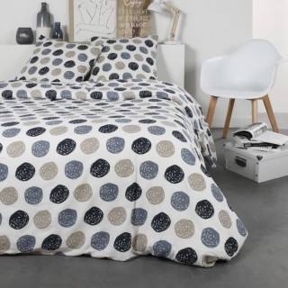 Parure de lit 2 personnes TODAY Coton en flanelle 1.9 - Une housse de