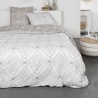 Parure de lit 2 personnes TODAY Coton en flanelle 1.13 - Une housse de couette 220x240 cm + 2 taies d'oreillers 63x63 cm