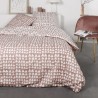 Parure de lit 2 personnes TODAY Coton en flanelle 1.14 - Une housse de couette 220x240 cm + 2 taies d'oreillers 63x63 cm