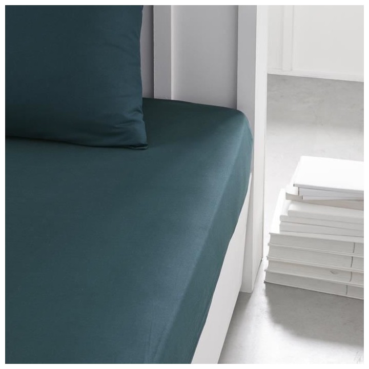 Drap housse TODAY Essential - 90 x 190 cm - 1 personne - 100% Coton un