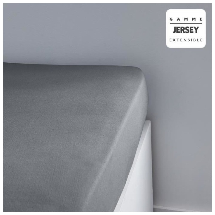 Drap housse TODAY Essential - 90 x 190+25 cm - 1 personne - 100% Coton