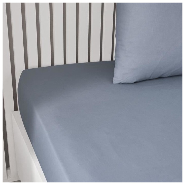 Drap housse TODAY Essential - 160 x 200+30 cm - 2 personnes - 100% Cot