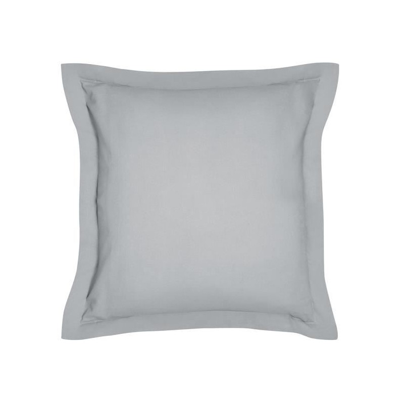 Taie d'oreiller TODAY Essential - 63 x 63+5 cm - 100% Coton uni - Acier