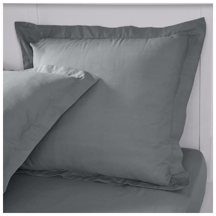 Taie d'oreiller TODAY Essential - 63 x 63+5 cm - 100% Coton uni - Acie