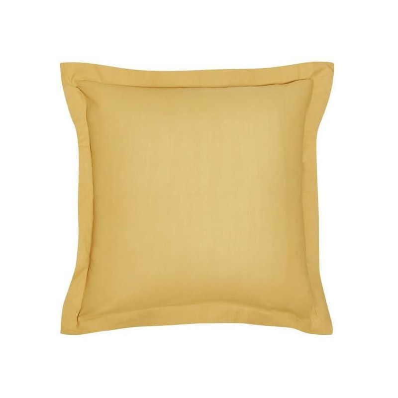 Taie d'oreiller TODAY Essential - 63 x 63+5 cm - 100% Coton uni - Ocre