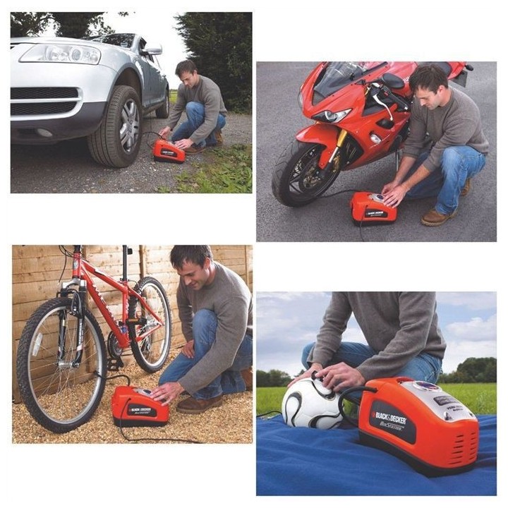 BLACK&DECKER Compresseur programmable 12 V/ 220V 11 bars