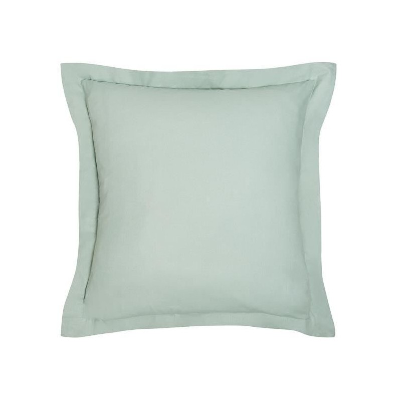 Taie d'oreiller TODAY Essential - 63 x 63+5 cm - 100% Coton uni - Celadon