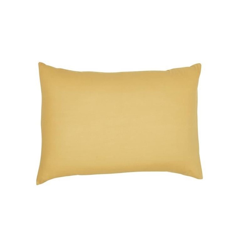 Taie d'oreiller TODAY Essential - 50 x 70+5 cm - 100% Coton uni - Ocre