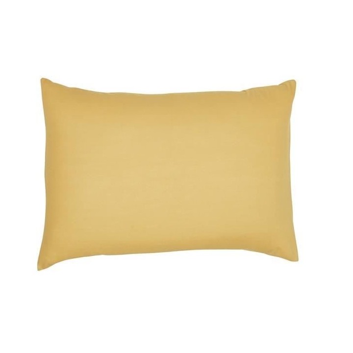 Taie d'oreiller TODAY Essential - 50 x 70+5 cm - 100% Coton uni - Ocre